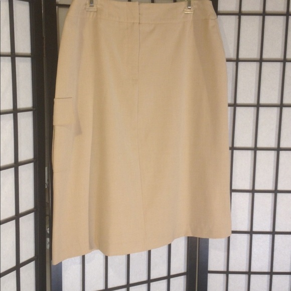 Michele Knee length Tan Skirt Women's 14 - Picture 3 of 8